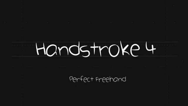 Handstroke Write On Text Effect 4 - Scribble Doodle Title Animation Tool | Perfect Freehand Vector Calligraphy