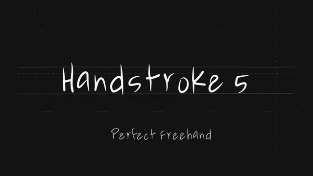 Handstroke Write On Text Effect 5 - Scribble Doodle Title Animation Tool | Perfect Freehand Vector Calligraphy