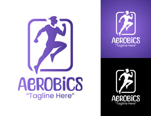 Aerobics Logo Active Motion Health Identity