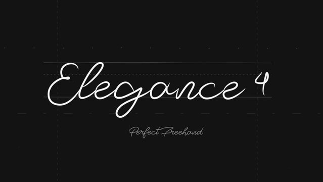 Elegant Write On Text Effect 4 - Scribble Doodle Title Animation Tool | Perfect Freehand Vector Calligraphy
