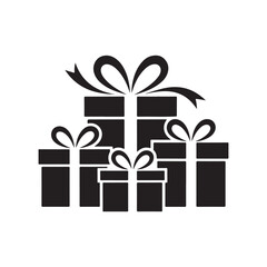 gift box with ribbon. vector eps 10