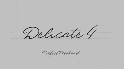 Delicate Write On Text Effect 4 - Scribble Doodle Title Animation Tool | Perfect Freehand Vector Calligraphy