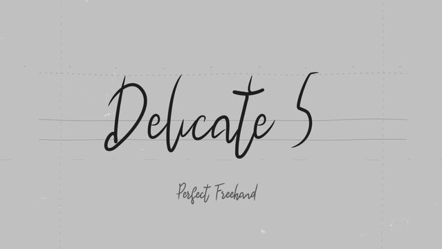 Delicate Write On Text Effect 5 - Scribble Doodle Title Animation Tool | Perfect Freehand Vector Calligraphy