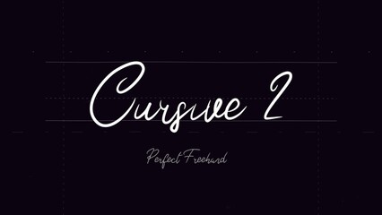 Cursive Write On Text Effect 2 - Scribble Doodle Title Animation Tool | Perfect Freehand Vector Calligraphy