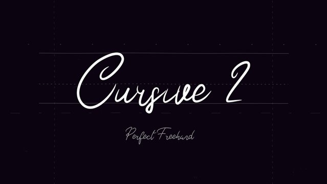 Cursive Write On Text Effect 2 - Scribble Doodle Title Animation Tool | Perfect Freehand Vector Calligraphy