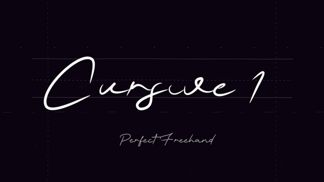 Cursive Write On Text Effect 1 - Scribble Doodle Title Animation Tool | Perfect Freehand Vector Calligraphy