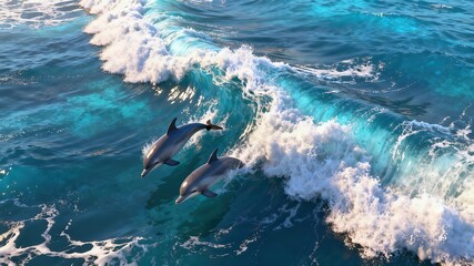 Drone Aerial View of Nature: Panoramic Landscape, Wildlife and Vast Ocean for Photography and Promotion