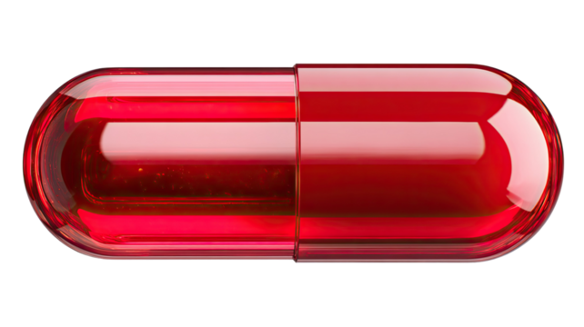 Pharmacy capsules cut out showing colorful medication pieces arranged in clear organized medical presentation displayed neatly on white background
