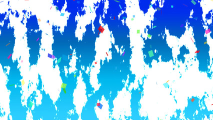 可愛い, 美しい, ベクター, 紙吹雪, パーティー, お祝い, 背景, カラフル, 漫画, 年賀状,