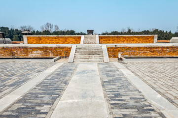 Altar in Temple of Earth - Ditan Park in Beijing, China