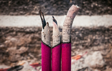 Burning incenses in Dongyue Temple of the Eastern Peak in Beijing city, China