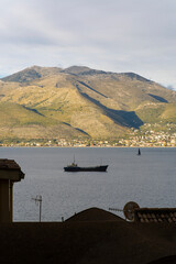 Panoramic view of a boat in Gaeta
