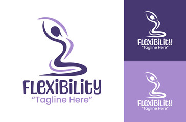 Obraz premium Flexibility Logo Modern Stretch Identity