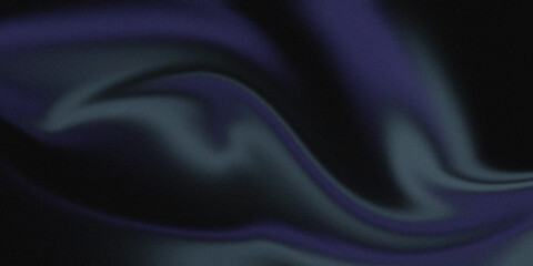 Abstract Dark Satin Fabric With Blue And Purple Waves For Moody Background Texture