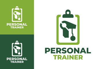 Personal Trainer Logo Power Motion Identity