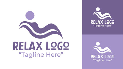 Relax Logo Modern Wellness Calm Identity