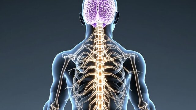 Exploring the human nervous system and its intricate connections in detailed visuals