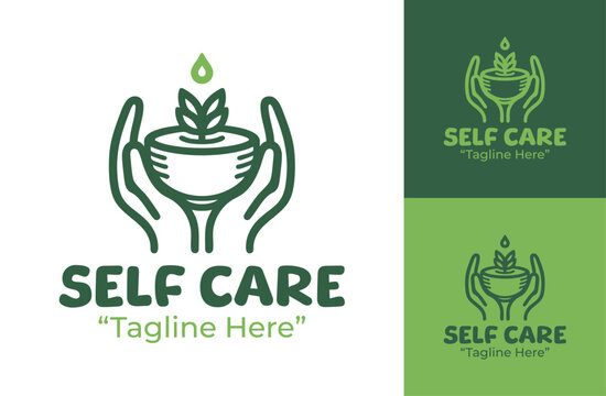 Self Care Logo Modern Wellness Comfort Identity