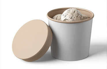Cookies and Cream Ice Cream in Paper Tub