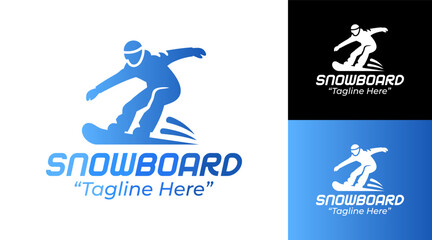 Snowboard Logo Minimalist Alpine Winter Identity