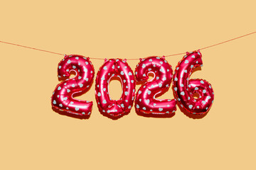 balloons display number 2026 as the new year