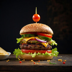 Deluxe Veg Burger Stack