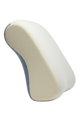 Ergonomic orthopedic memory foam neck support pillow on a transparent background