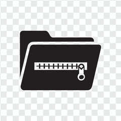 A black credit card symbol and a vector folder icon a web design set for business technology