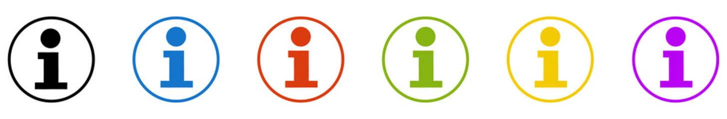 Banner mit 6 farbigen Icons im Kreis: Hilfe, Auskunft und Beratung