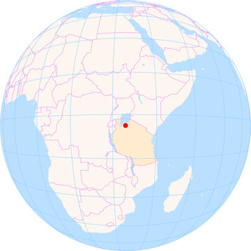 Location Map of Mwanza Airport (Mwanza, Mwanza, Tanzania). IATA-code: MWZ. No labels at all.