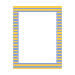 Colorful retro decorative frame border abstract shape vector illustration
