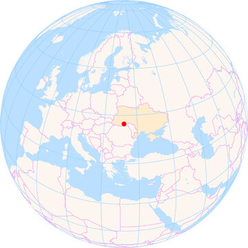 Location Map of Chernivtsi Int. Airport (Chernovtsk, Chernivtsi, Ukraine). IATA-code: CWC. No labels at all.