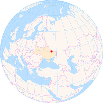 Location Map of Kharkiv Int. Airport (Kharkov, Kharkiv, Ukraine). IATA-code: HRK. No labels at all.