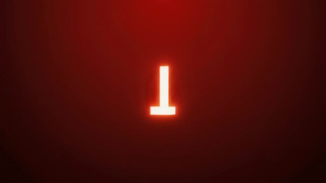 Countdown Numbers - A Visual Spectacle of Time and Anticipation.