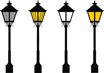 Abstract figure design with bold colors and silhouette