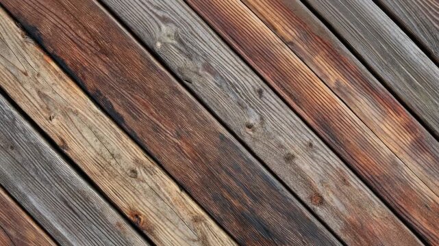Video Close-up shot of a wooden floor with intricate details and texture