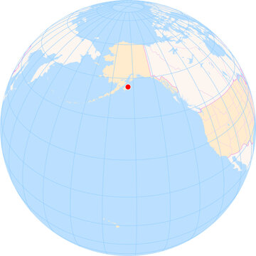 Location Map of Kodiak Airport&nbsp;(Benny Benson&nbsp;State Airport) (Kodiak, Alaska, United States). IATA-code: ADQ. No labels at all.