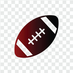 Football icon: A football icon in a gradient style. This image is perfect for any sport related context.