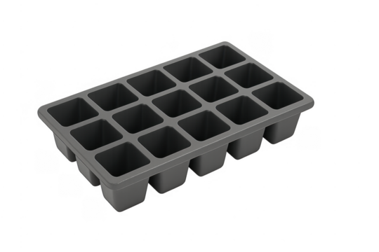 Plastic seed starting tray for seedling propagation
