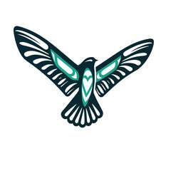 Abstract Bird Illustration Vector Icon Set of Various Transportation Vehicles