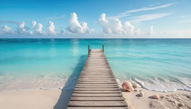 Seaside Escape Boardwalk to Tranquil Turquoise Waters
