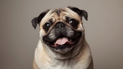 happy Pug very cute dog