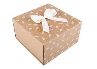 Gift box isolated on white background. Clipping path included.