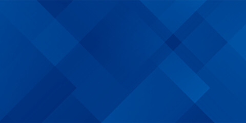 Abstract blue background with glowing geometric lines. Modern blue gradient square shape design. Futuristic technology concept. Suit for brochure,