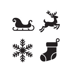Snow Globe Icons Set