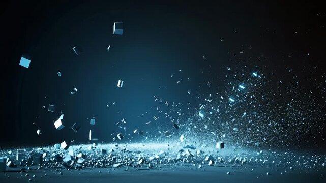 abstract particle explosion background