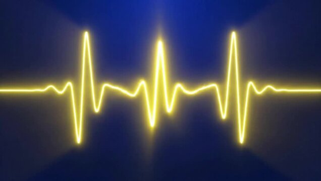 Heartbeat pulse animation background loop video for medical presentations and healthcare visuals free