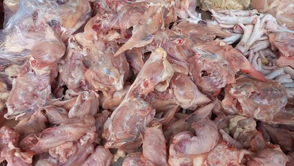 fresh shrimp in the market