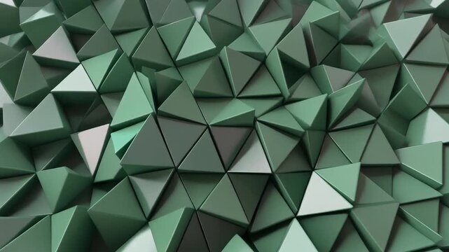 Abstract geometric triangle pattern vector illustration for green mosaic wallpaper design