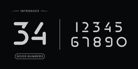 Modern alphabet with numbers. Simple square letters of rough shapes.Ultra bold font in modern brutal style.